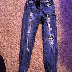 S.O.N.G. PERFECT HIGH RISE SKINNY ANKLE JEANS